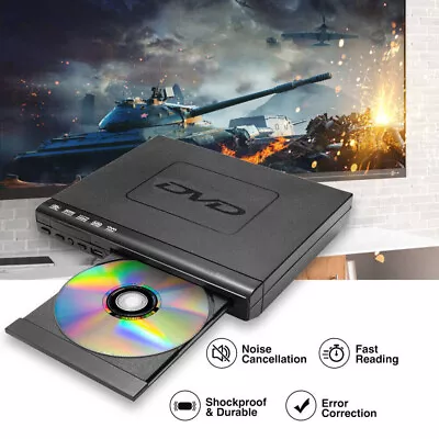 DVD Player Multi Region Free With Remote Control USB3.0/2.0 Port CD MP3 • £22.98