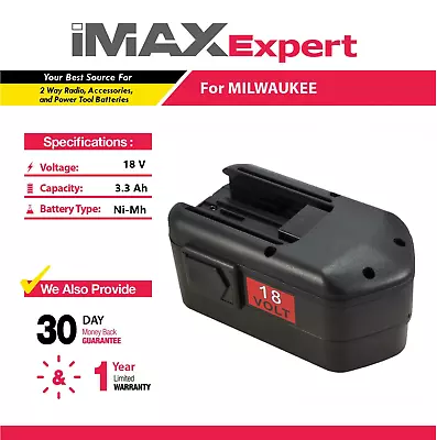 18V 3.3Ah NiMh Battery For Milwaukee 48-11-2200 48-11-2230 48-11-2232 • $44.49