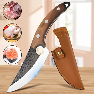 6 Inch Viking Chef Knife Japan Kitchen Meat Cleaver Butcher Boning Carbon Steel • $14.99