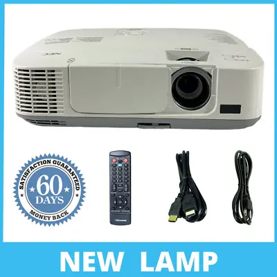 NEC NP-M300W 3LCD Projector Portable NEW Lamp 3000 Lumens HDMI HD 1080P W/Bundle • $195.63