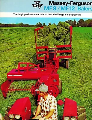 MASSEY FERGUSON VINTAGE 9 And 12 BALERS SPECIFICATIONS And SALES BROCHURE   • $24.95