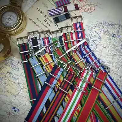 NATO Watch Strap Band WW1 - WW2 Army Navy RAF Military Medal • £9.99