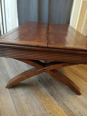 Expanding Vintage Wood COFFEE TABLE Unique Design By Steve Silver • $300