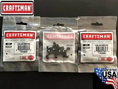 15 Craftsman 3/8  Black Replacement Socket Studs Rack Rail Clips 941847 Usa Made • $7.99