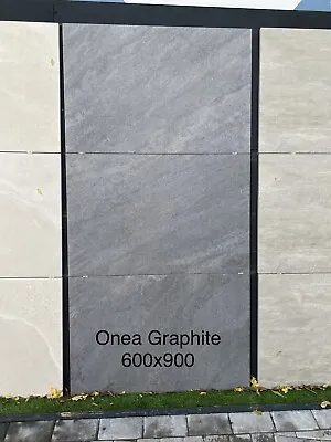 Graphite Porcelain Paving Patio Slabs Tiles |600x900x20mm | SPECIAL OFFER • £282