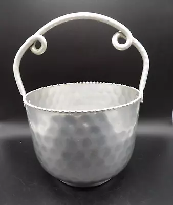 Vintage Cromwell Hand Wrought Aluminum Ice Bucket 5 In Tall • $20