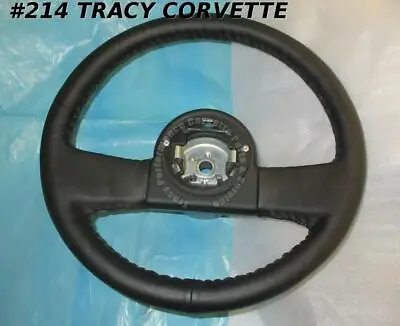 1984-1989 Corvette Steering Wheel Black Thick Leather C4 • $249