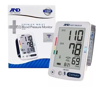 Blood Pressure Monitor A&D Medical Premier Digital Wrist UB-543 Clinically Valid • $44.99