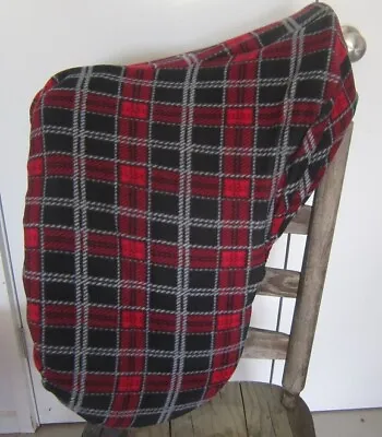 Horse Stock / Western / Swinging Fender Saddle Cover FREE EMBROIDERY Red Tartan • $39