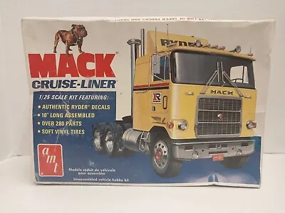 AMT MACK CRUISE LINER T-536 1:25 1977 Open Box Sealed Parts • $94.19