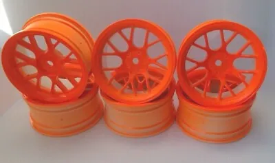 RC Car 1/10 Drift Rim 3mm 6mm 9mm OFFSET Wheel Y SPOKE Orange • £8.49