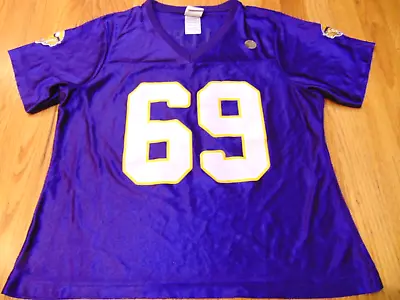 Women's Nfl Team Apparel Minnesota Vikings Jared Allen Dazzle Jersey Size L • $22.99