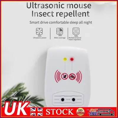 Ultrasonic Mosquito Mouse Repeller Electronic Anti Rodent Insect Pest Control ✨ • £5.79