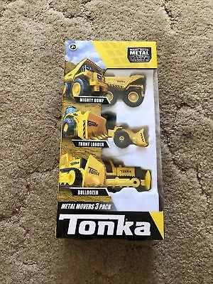 Tonka Metal Movers 3 Pack Mighty Dump Front Loader Bulldozer New • $11.97
