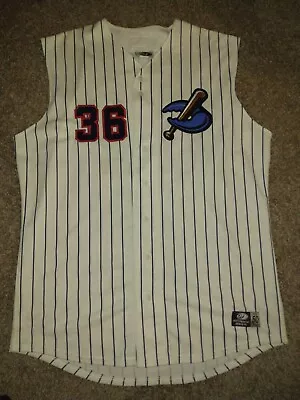 Game Worn MILB Minor League Baseball OT Jersey Shore BlueClaws Jersey Vest #36 • $50