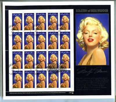 FDC Scott 2967 Marilyn Monroe 1995 Universal City CA On 8  X 9¼  Uniface Card • $4