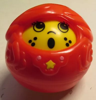 VINTAGE 1994 FISHER PRICE ROLL A ROUNDS Red Girl Kid 2 Dots Star Replacement Toy • $6.99