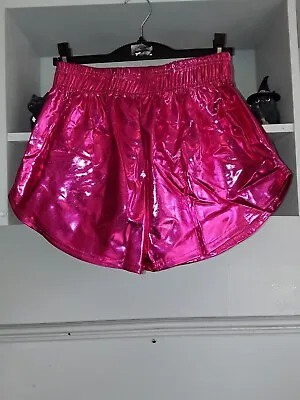 Hot Metallic Pink Shorts • £8