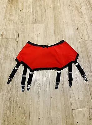 Kiss Me Deadly Women's Black And Red Shapewear Girdle Garter Belt • £35