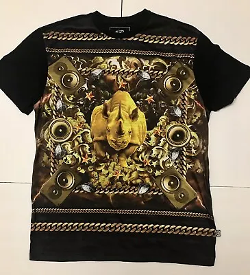 ECKO UNLTD Rare Golden Rhino T-Shirt Men's Size M   • $30