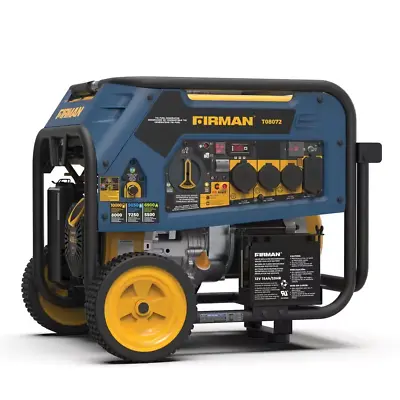 FIRMAN 10000-W Portable Tri Fuel Gas Generator With Electric Start CO Sensor • $1667.40