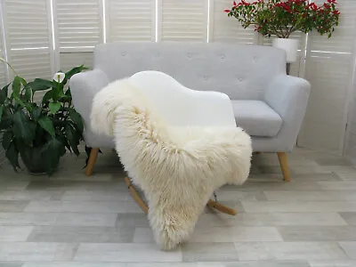 Genuine Curly Mongolian Sheepskin Rug Hide Soft Sofa Chair Floor Cover G581 • $112.04