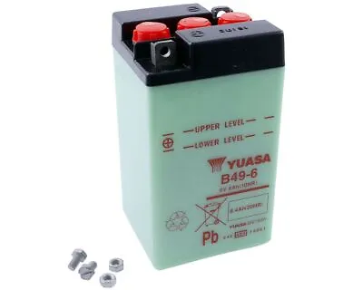 Battery 6V 8Ah YUASA B49-6 Without Acid Pack Piaggio Vespa GS Sprint SS180 BMW • £29.40
