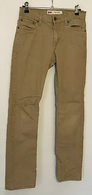 £12.99 • Buy Levi's 511 Slim Youth's Casual Chinos Trousers Brown 14 Reg W27 L27 Cotton Blend