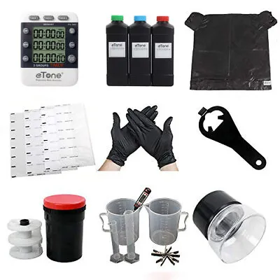 Darkroom Developing Equipment Kit With Tank For 120 135 35mm B/W Film Processing • £86.39