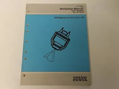 1995 Volvo Penta Factory Workshop Manual 7788853  HU TBI Diagnostics GM 4.3 5.7 • $19.99