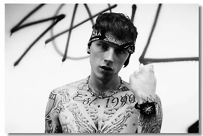 Machine Gun Kelly Rapper Pop Star Room Club Wall Print Poster 20x30 • $24.99