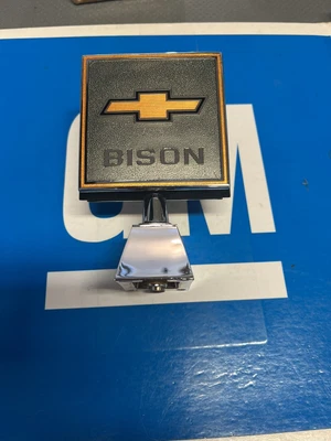 $2500 • Buy NOS CHEVY BISON HOOD ORNAMENT EMBLEM VINTAGE GM 70s RARE ORIGINAL BOX