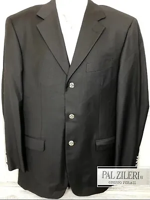 Pal Zileri Mens Dark Navy Wool 3 Button Blazer Sport Coat 42-44 (t12) • $40