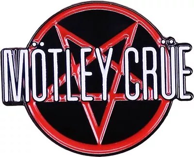 Motley Crue (1  Enamel Pin) Heavy Metal Hard Rock Band Pentagram Logo 80s RETRO • $9.99