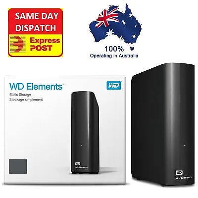 Western Digital WD Elements 22TB 20TB 18TB 14TB 12TB USB 3.0 External Hard Drive • $695