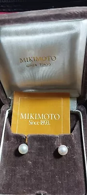 Mikimoto 18k Yellow Gold Earrings • £150