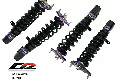 D2 Racing RS Coilovers 36-Step Adjustable Suspension For 03-08 Tiburon D-HY-04 • $1020