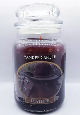 NEW Yankee Candle Leather 22 Oz House Warmer Manly Scent Man Cave  • $26.09