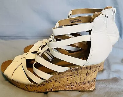 Women's Shoes Wedge Heels Brand Ana Color White Size 10M • $13.99