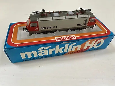 Marklin 3323 AC Swiss SBB Re 4/4 IV 10102 Red/gray Electric Loco Original Box • $99.99