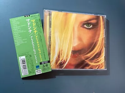 Madonna - Ghv2~greatest Hits Vol.2 - Japan Cd W/obi + Sticker Wpcr-11130 • $15