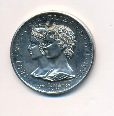 1867-1967 Canadian Medal Confederation Centennial Medal Victoria & Elizabeth Ii • $9.95