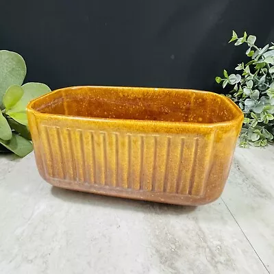 Vintage Haeger Pottery Planter Gold Rectangle 225 Made In USA • $24.99