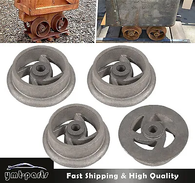 4 Pack Mining Ore Car Small Track Mine Cart Wheel Cast Iron 7 1/4 Dia Fit For LG • $119.89