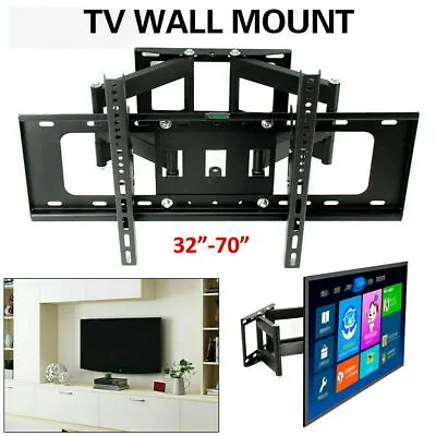 £23.89 • Buy TV Wall Bracket 32 37 40 42 46 48 50 52 55 65 70 Inch LED LCD Full Motion UK