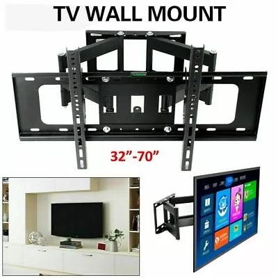 TV Wall Bracket 32 37 40 42 46 48 50 52 55 65 70 Inch LED LCD Full Motion UK • £24.89