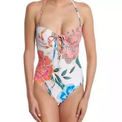 MARA HOFFMAN Arcadia Floral One Piece Swimsuit SIZE SMALL *ANTHROPOLOGIE* • $39