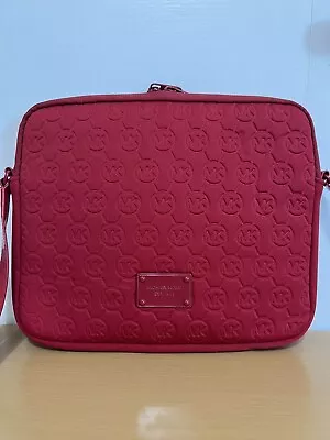 Michael Kors Neoprene Ipad Tablet Case Crossbody Red NWT • $38