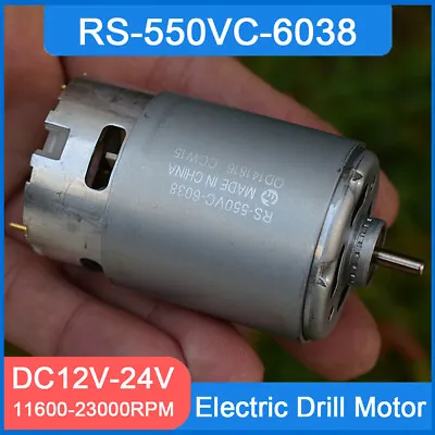 RS-550VC-6038 DC 12V-24V 21.6V 21000RPM High Speed Power Electric Drill Motor • £8.81