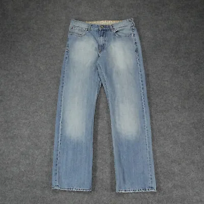 Vintage Y2K Union Bay Jeans 34x32 Baggy Loose Light Wash Denim Skater Hip Hop • $34.90